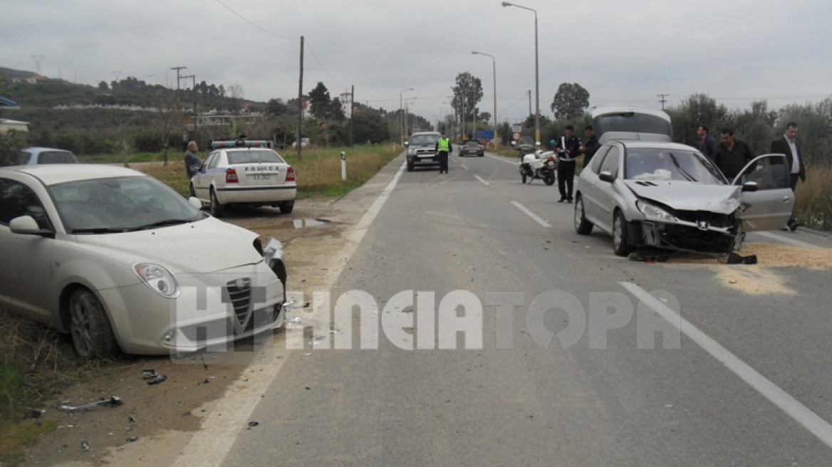 Τροχαίο ατύχημα με δύο τραυματίες στον Πύργο