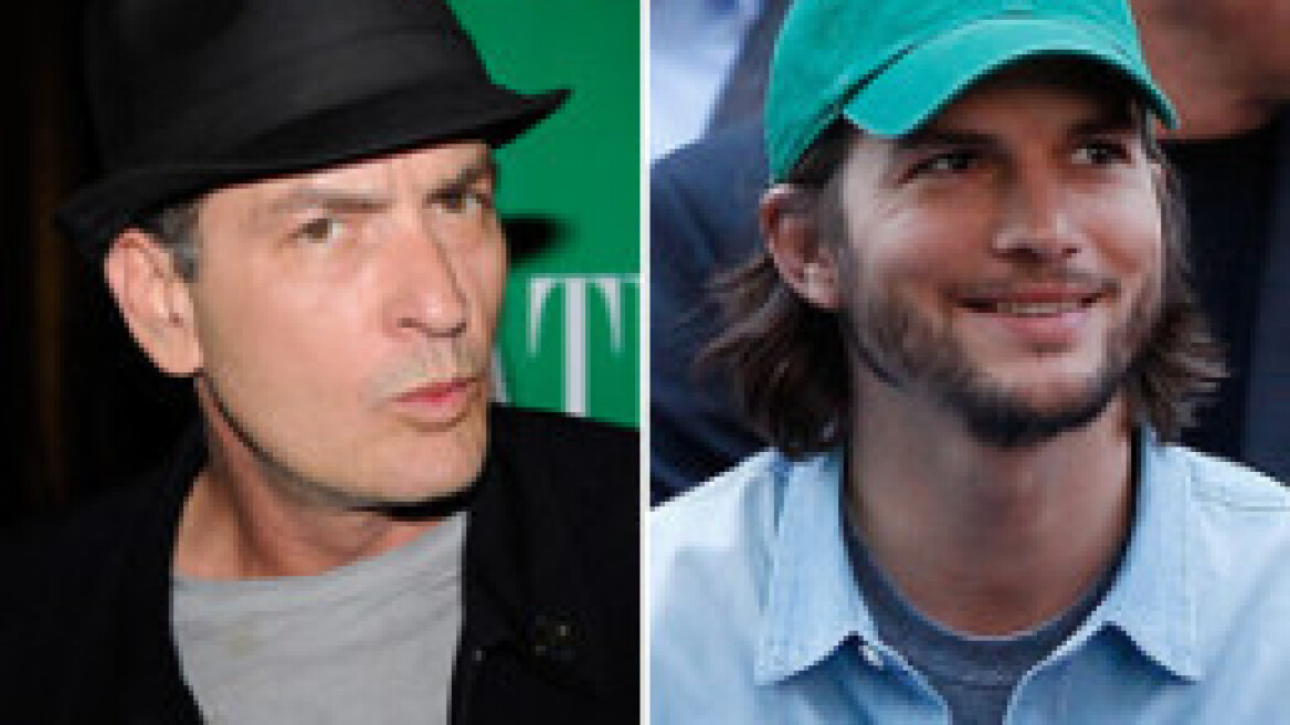 Ο Ashton Kutcher «έφαγε» τον Charlie Sheen