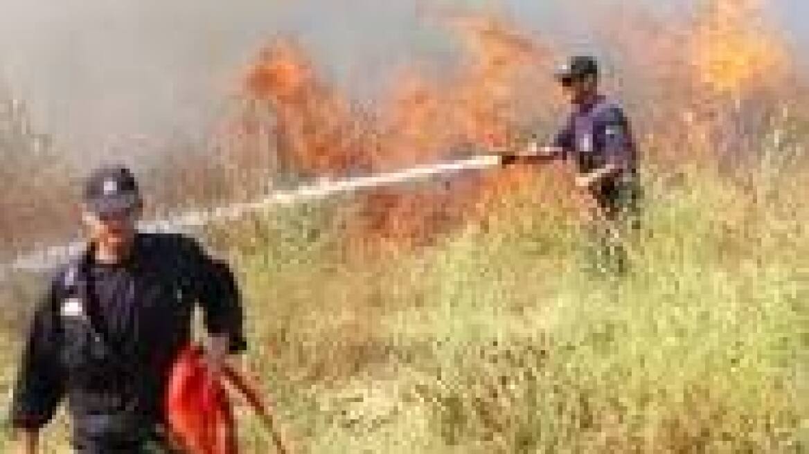 Corfu fires partially contained