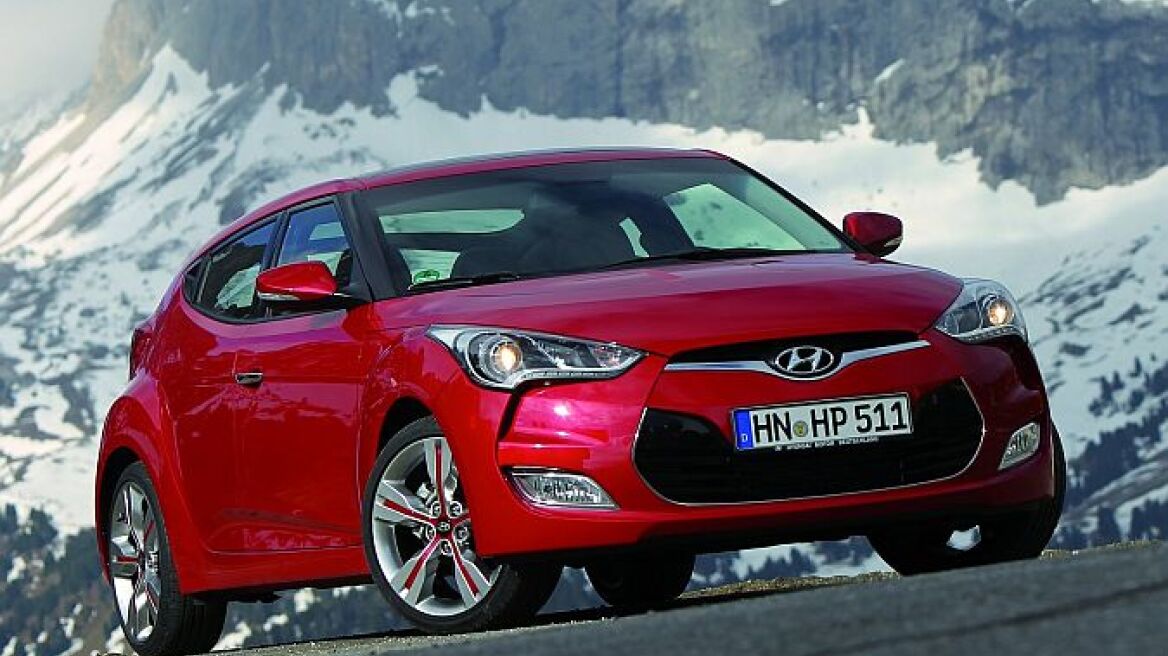 To coupe Hyundai Veloster (νέες φωτογραφίες)