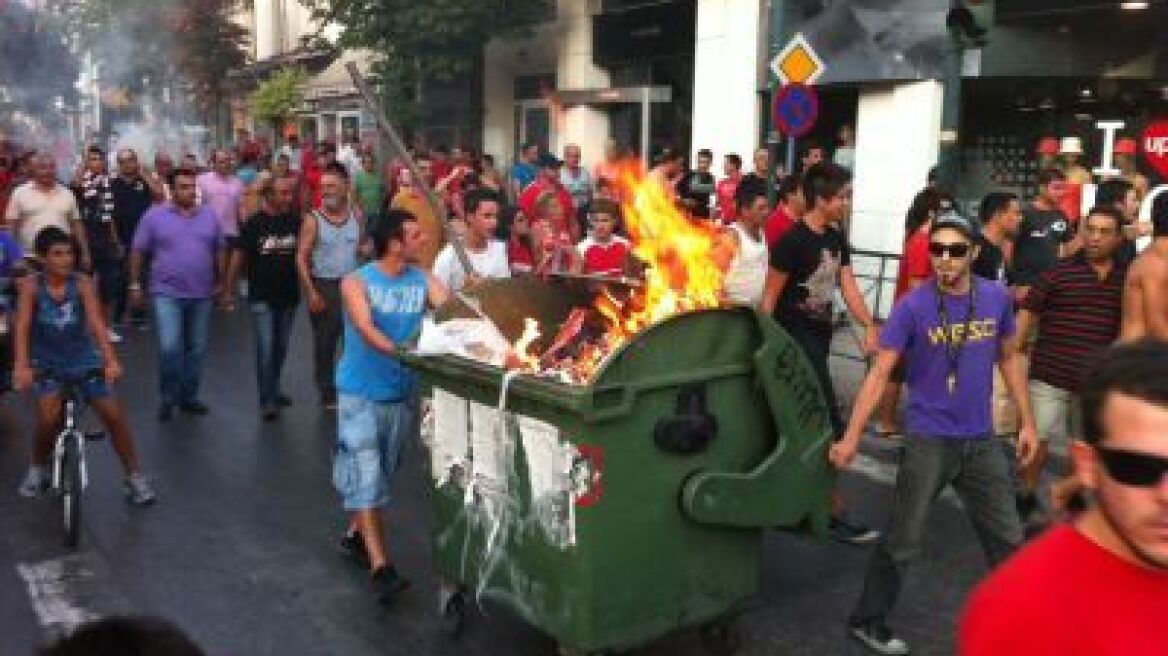 Πεδίο μάχης το κέντρο του Βόλου 