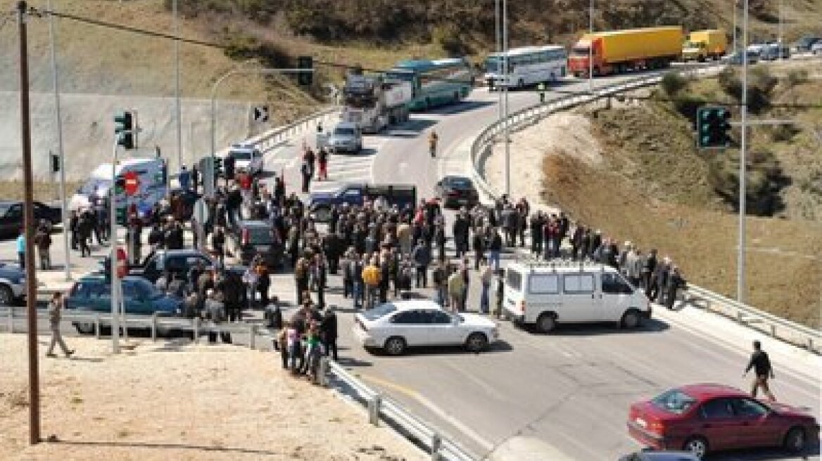 Tετράωρη στάση εργασίας εργαζομένων στην Εγνατία Οδό 