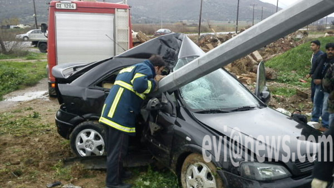 Τραγικό ατύχημα στην Εύβοια με έναν νεκρό