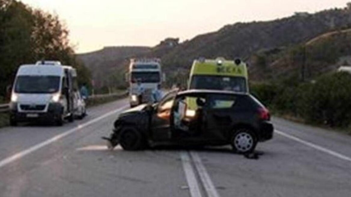 Τροχαίο ατύχημα στις Κάτω Αρχάνες Ηρακλείου