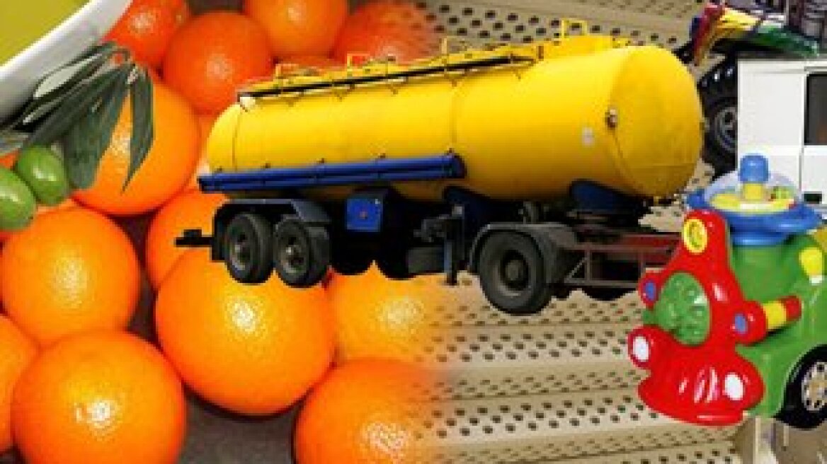 Oil, oranges and lemons? No. Oil, aluminum and toys 