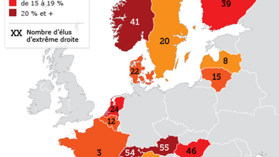 Ο χάρτης της ευρωπαικής ακροδεξιάς