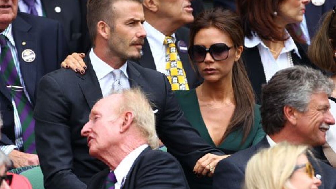 David και Victoria Beckham στον τελικό του Wimbledon