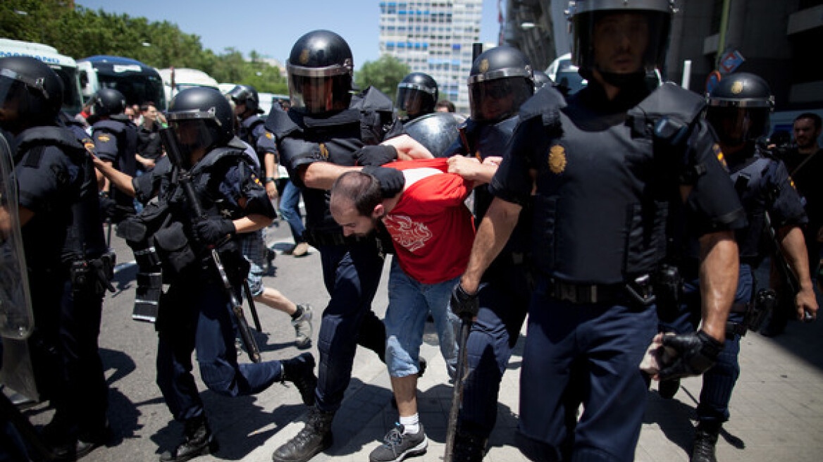 Ταραχές στη Μαδρίτη από τους ανθρακωρύχους