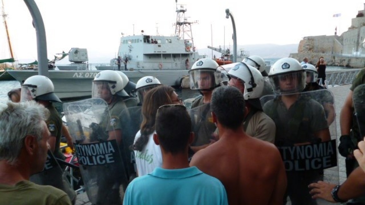 Σύρραξη μεταξύ Υδραίων και Οικονομικής Αστυνομίας!