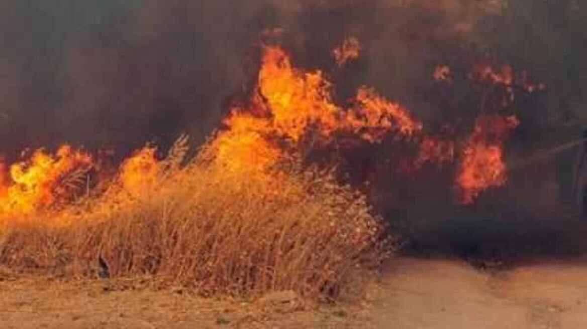 Πυρκαγιά στη Φανερωμένη Σαλαμίνας