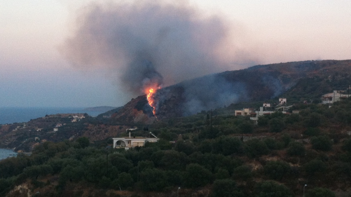 Νέα πυρκαγιά στα Χανιά