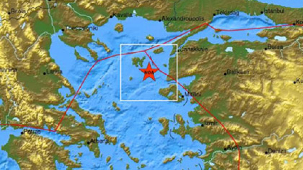 Σεισμική δόνηση 4,7 Ρίχτερ στη Λήμνο