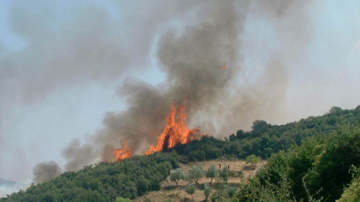 Σε εξέλιξη πυρκαγιά στο Κίτσι Κορωπίου 