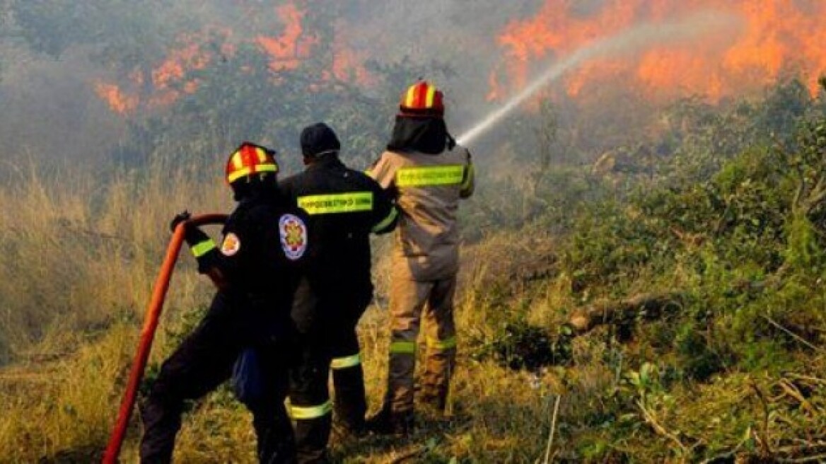 Μια φωτιά από αστραπή παραλίγο να κάψει τον Παρνασσό