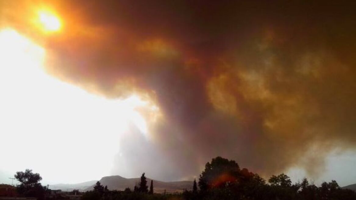 Σε ύφεση η πυρκαγιά στη Λιβαδειά 