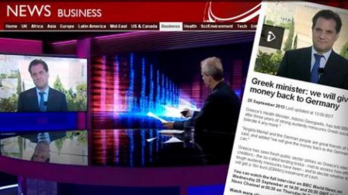 Αδωνις στο BBC: Η Χρυσή Αυγή είναι ένα ναζιστικό κόμμα