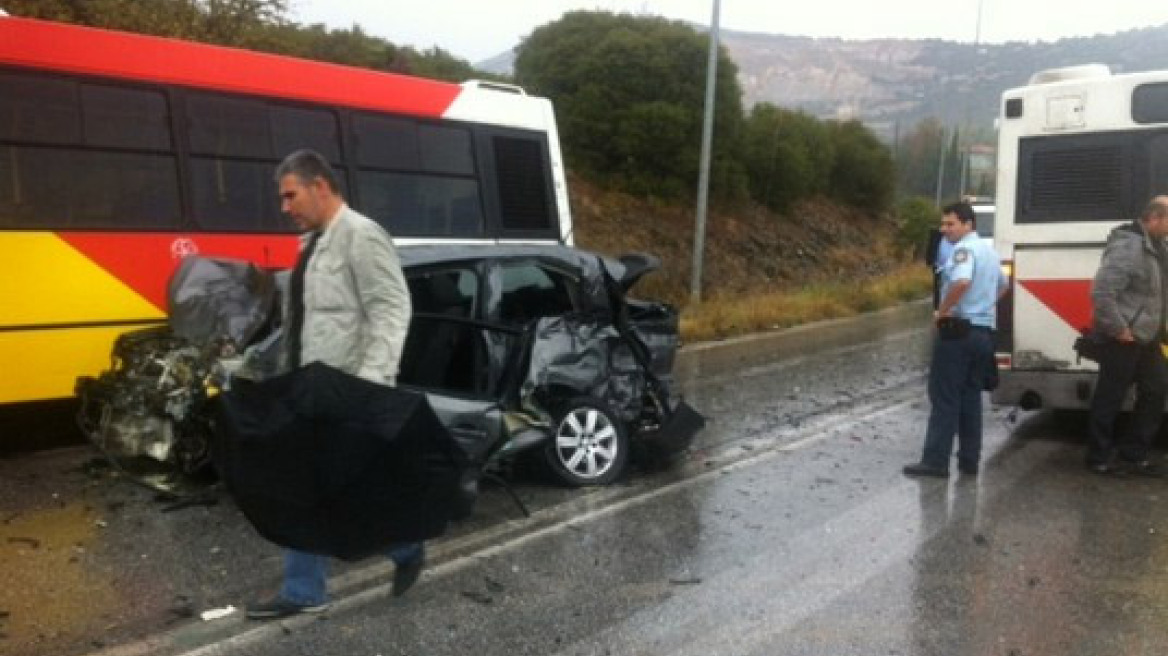 23χρονος στρατιώτης νεκρός σε μετωπική σύγκρουση λεωφορείου με ΙΧ στη Θεσσαλονίκη 