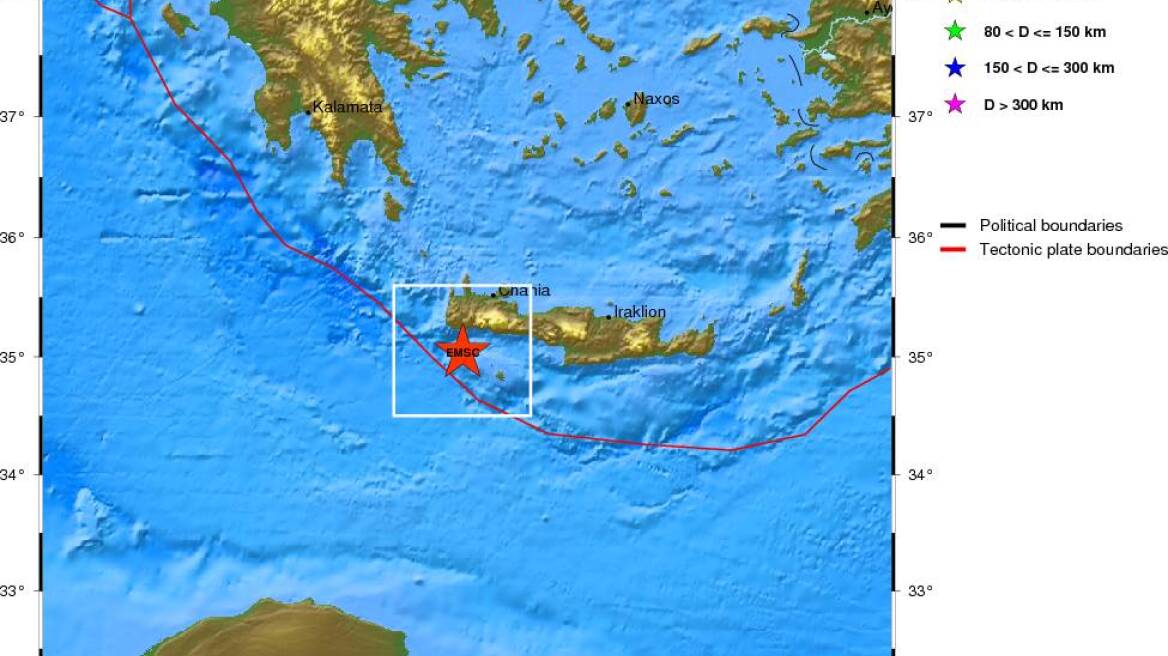 Σεισμός 4,9 Ρίχτερ στην Κρήτη - Διπλό «χτύπημα» του Εγκέλαδου 