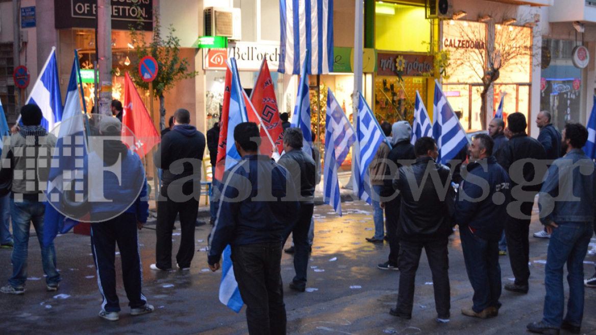 Xανιά: Ένταση λόγω συγκεντρώσεων της Χ.Α. και αντιφασιστών (φωτογραφίες)