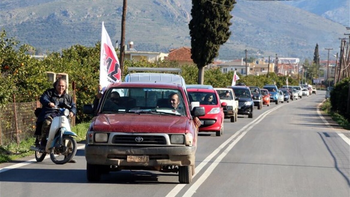 Αργολίδα: Στον δρόμο βγήκαν οι αγρότες