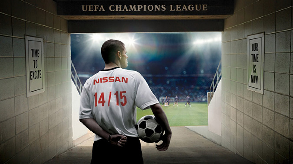 Παγκόσμια χορηγική συμφωνία μεταξύ Nissan και UEFA Champions League.