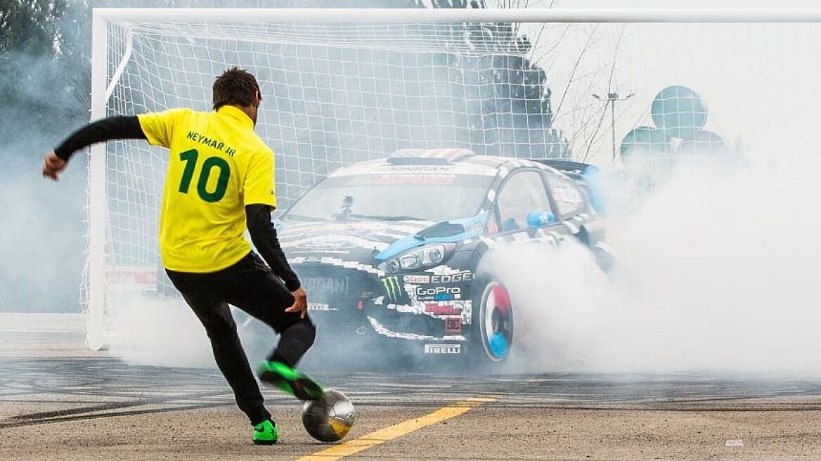 Video: Ο Ken Block τα βάζει με τον Neymar Jr!