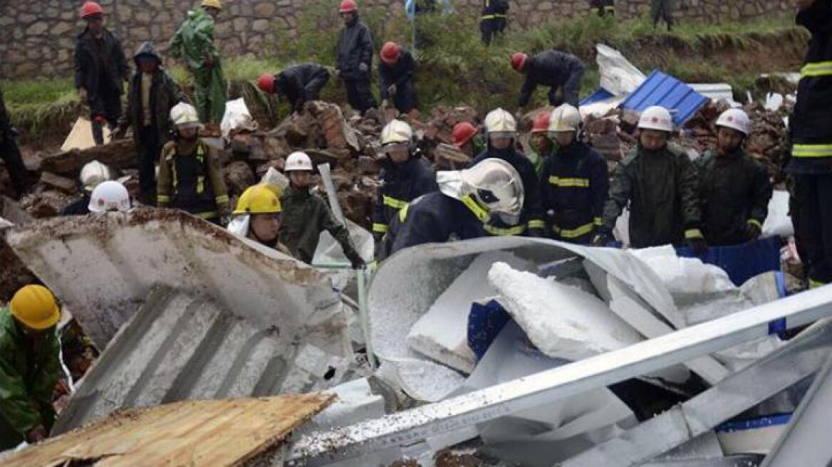 Kίνα: Τουλάχιστον 18 εργάτες σκοτώθηκαν όταν κατέρρευσε ο τοίχος ενός εργοστασίου