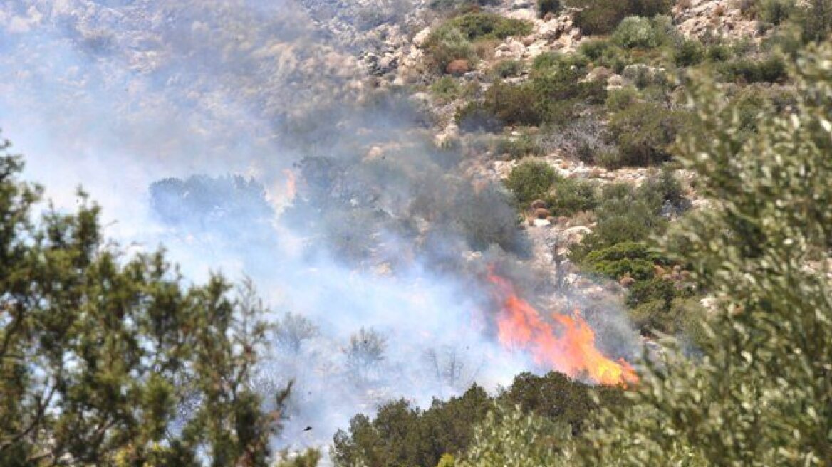 Υπό μερικό έλεγχο η φωτιά στην Κάρυστο