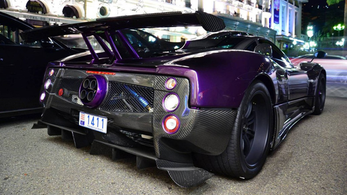 Η μωβ Pagani Zonda του Χάμιλτον