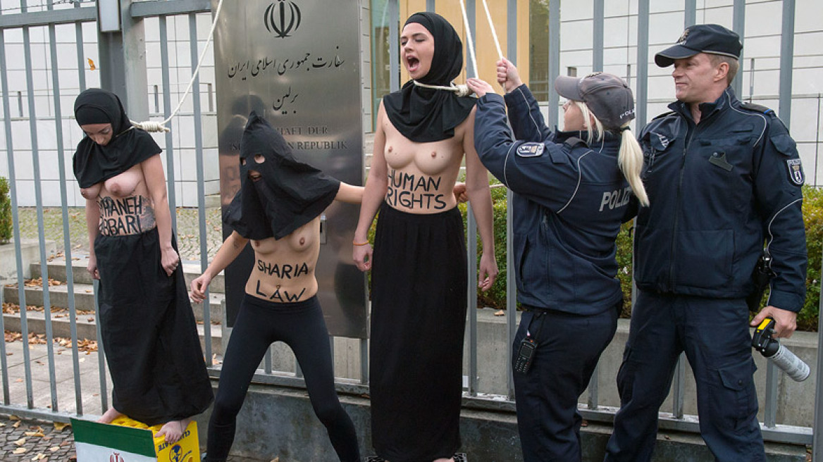 Femen: «Κρυφτοκυνηγητό» με την αστυνομία στους δρόμους του Παρισιού!