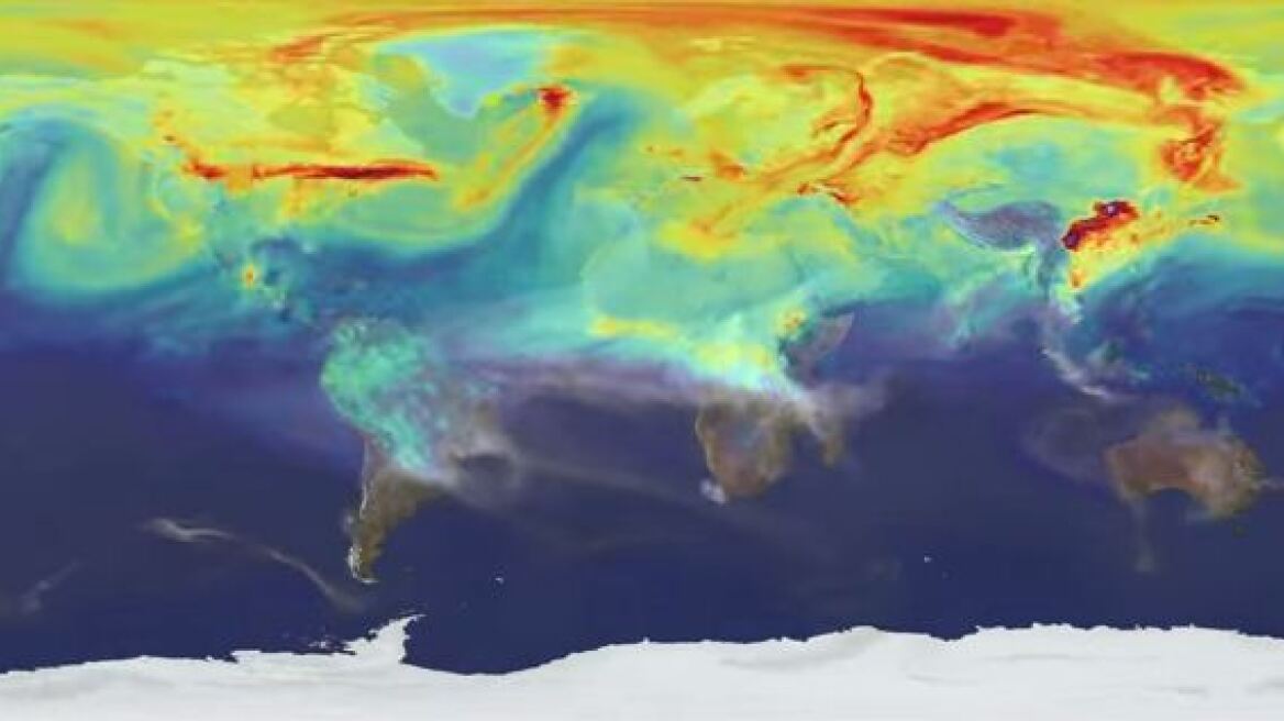 Βίντεο της NASA δείχνει πώς εξαπλώνεται η μόλυνση της ατμόσφαιρας