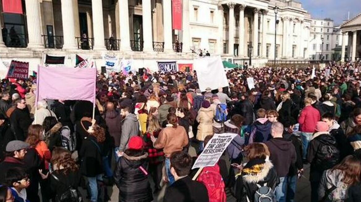 «Πλημμύρισε» από διαδηλωτές η Ευρώπη για χάρη της Ελλάδας