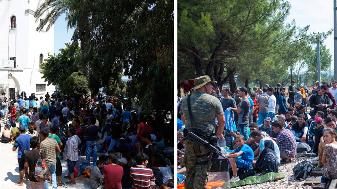 Σε καθεστώς πολιορκίας από μετανάστες τα νησιά - Τα Σκόπια στέλνουν στρατό στα σύνορα