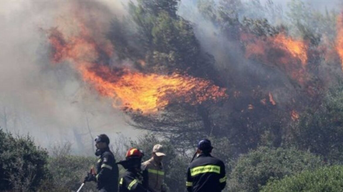 Σε εξέλιξη πυρκαγιά στην περιοχή Λιβάδι της Κέρκυρας