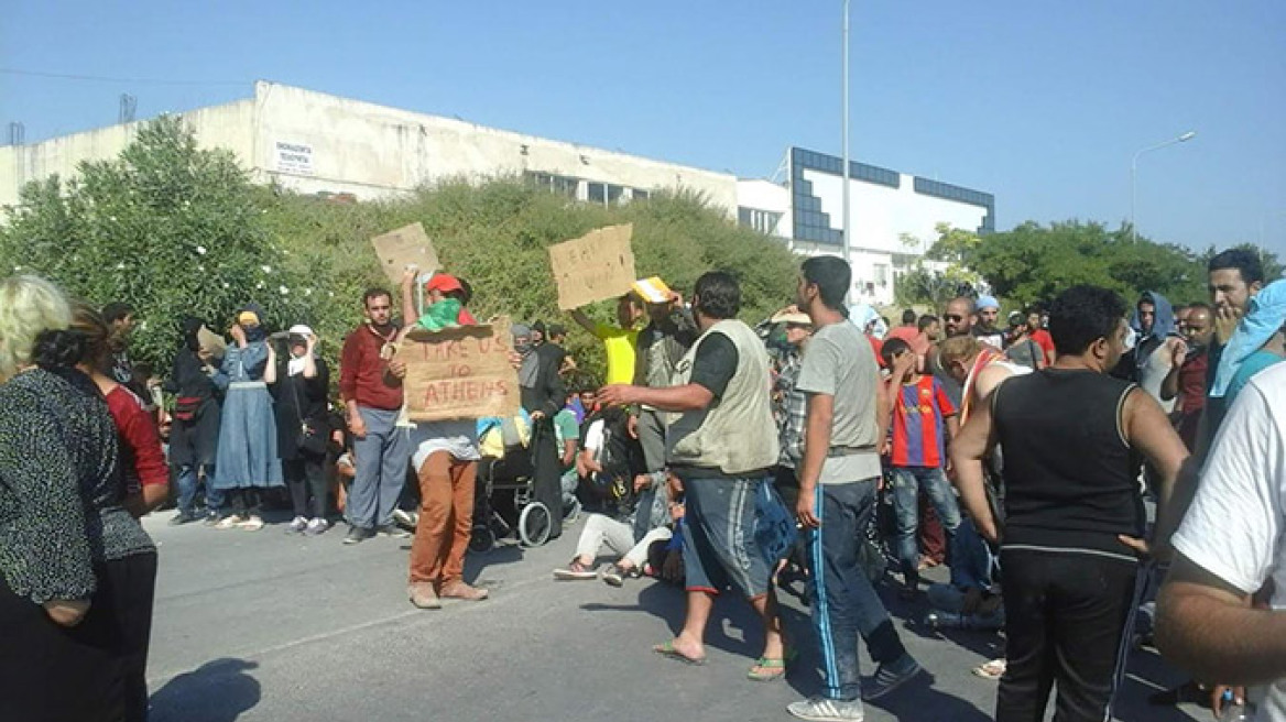 Νέα ένταση με μετανάστες στη Μυτιλήνη