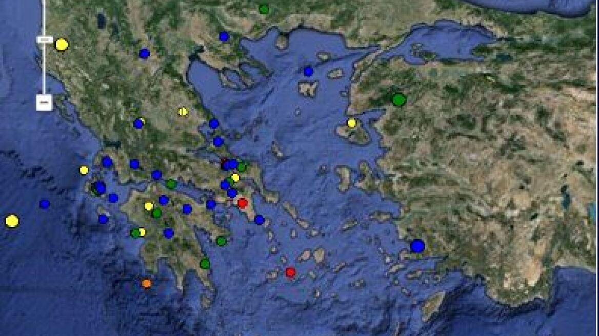 Σεισμός 4,7  Ρίχτερ νότια της Κρήτης