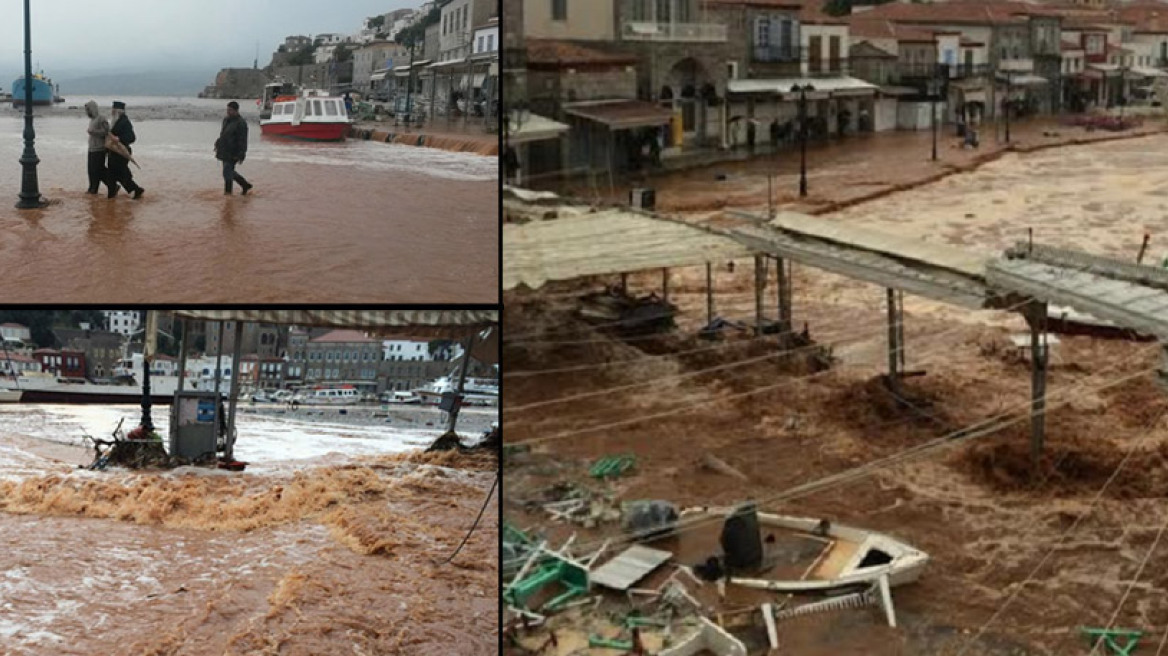 Ύδρα: Σε επιφυλακή δήμος και κάτοικοι για ενδεχόμενη νέα επέλαση της κακοκαιρίας