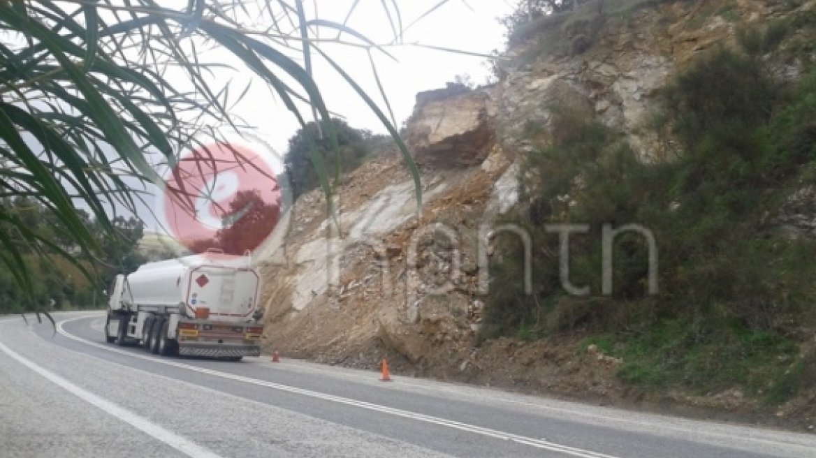 Κρήτη: Ο βράχος-τρόμος για τους διερχόμενους οδηγούς