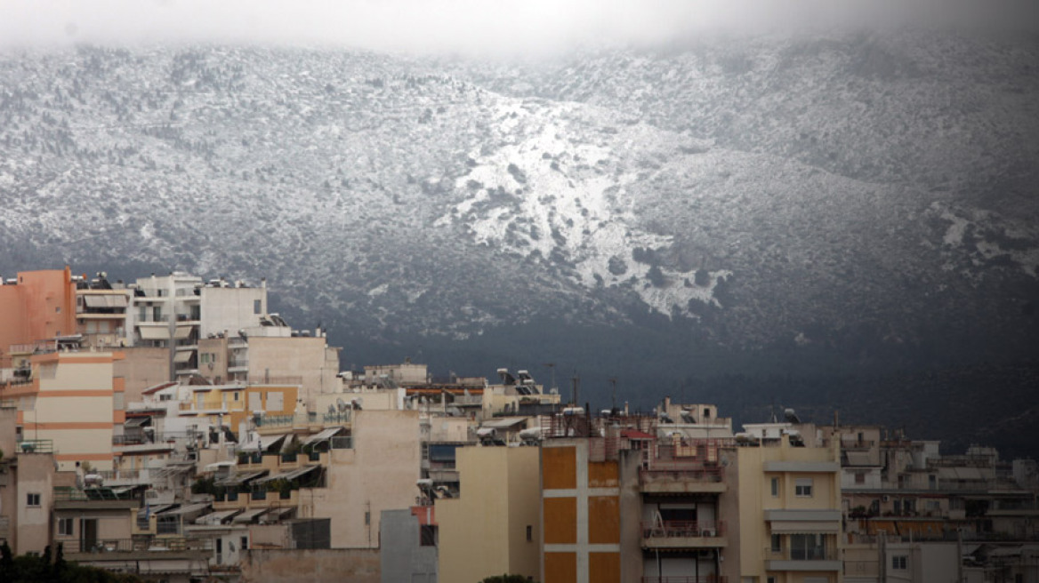 Χιόνια το Σαββατοκύριακο και στην Αττική 