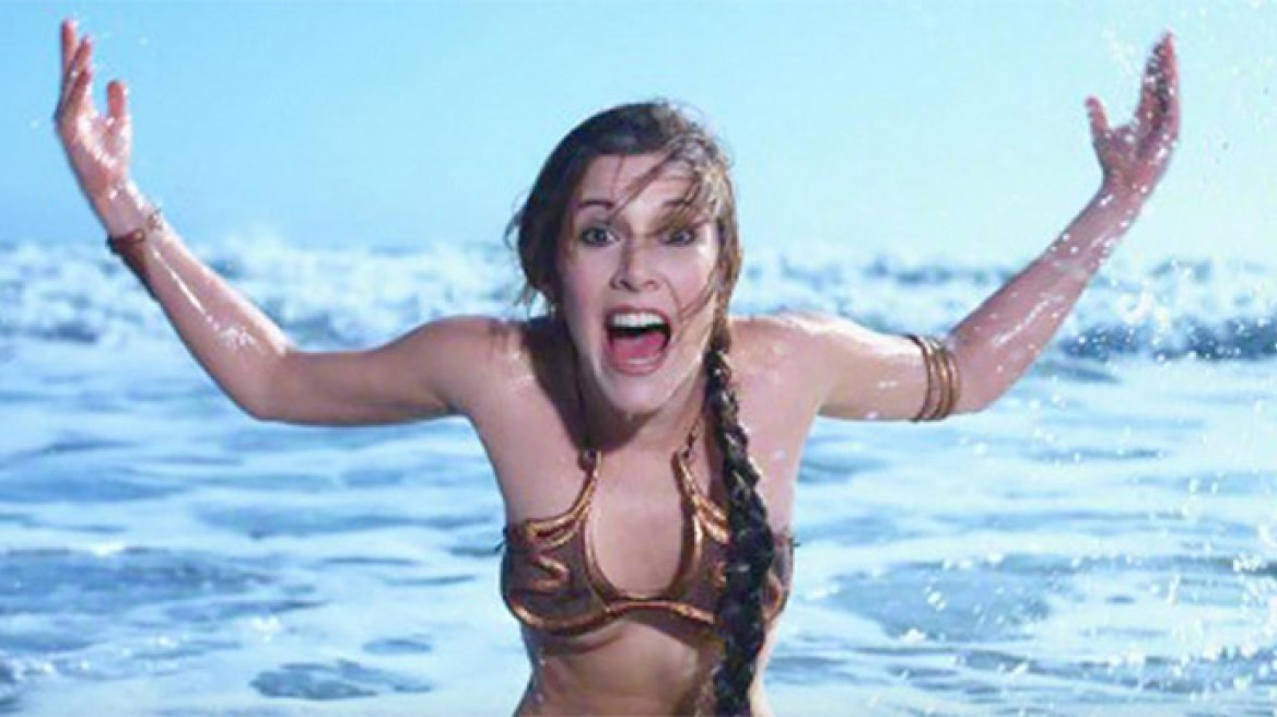 H Carrie Fisher... με μπικίνι σε vintage φωτογραφίες του Star Wars