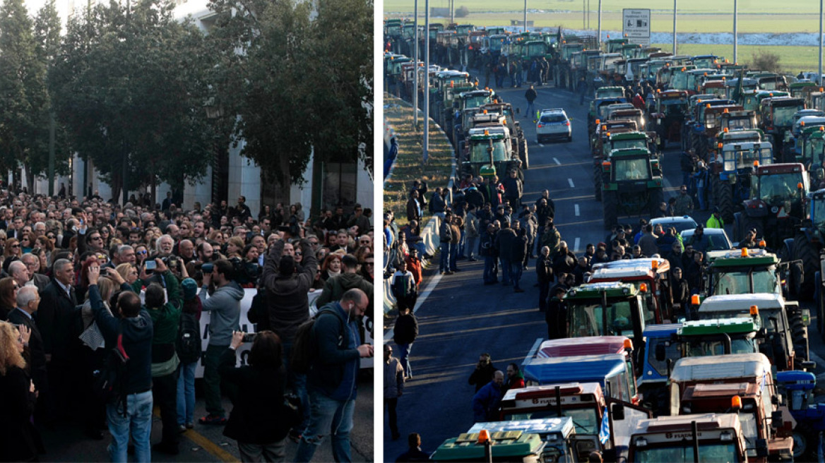 «Φωτιά» στην κυβέρνηση από τα μπλόκα της οργής και το κίνημα της γραβάτας