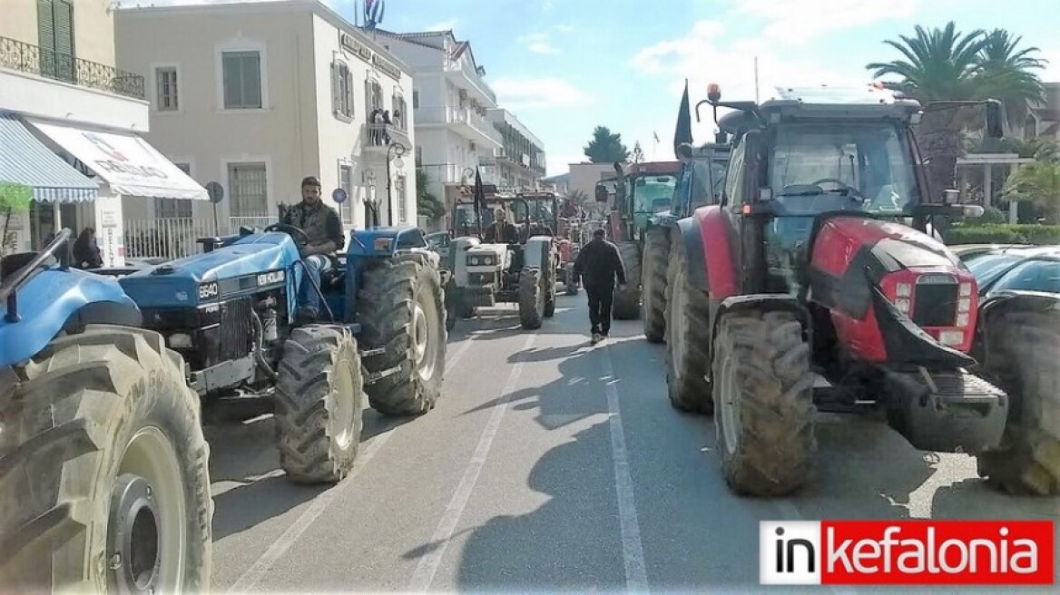 Γέμισε με τρακτέρ το Αργοστόλι