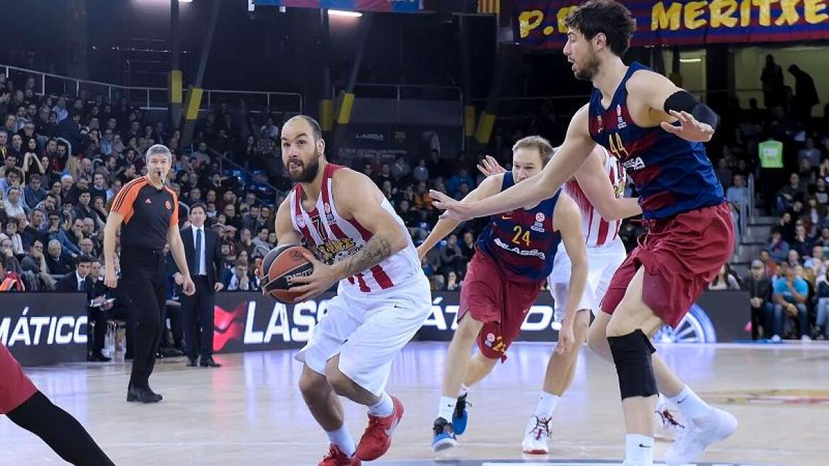 Έχασε στη Βαρκελώνη ο Ολυμπιακός, 82-66 από την Μπαρτσελόνα