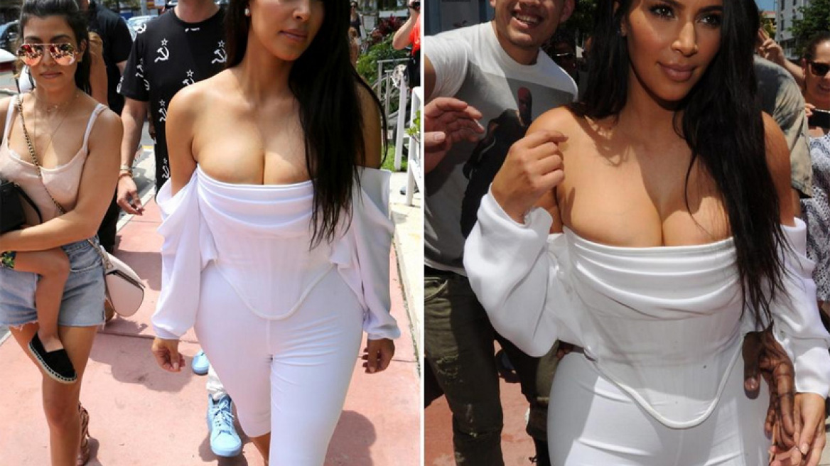 Φωτογραφία: Το... καταπιεσμένο στήθος της Kim Kardashian «φωνάζει» για ελευθερία!