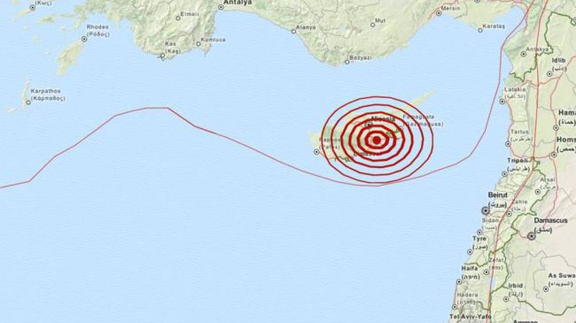 Σεισμός 4,1 Ρίχτερ στην Κύπρο