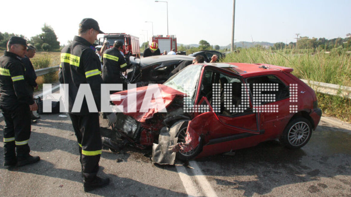 Καραμπόλα στην Πύργου-Τριπόλεως με σοβαρό τραυματισμό μίας οδηγού (βίντεο)