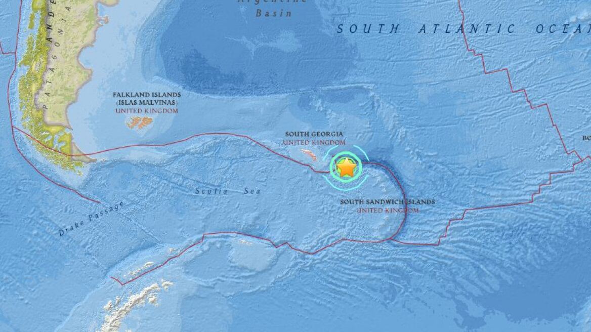 Σεισμός 7,4 Ρίχτερ στον Νότιο Ατλαντικό