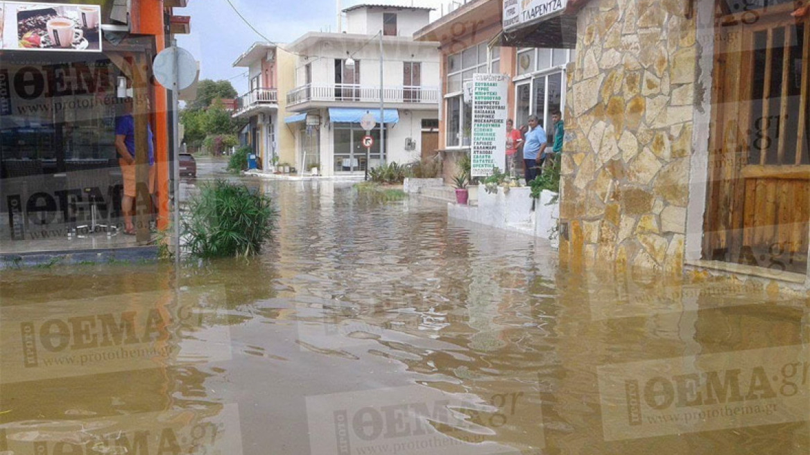 Η κακοκαιρία «χτύπησε» τη δυτική Ελλάδα