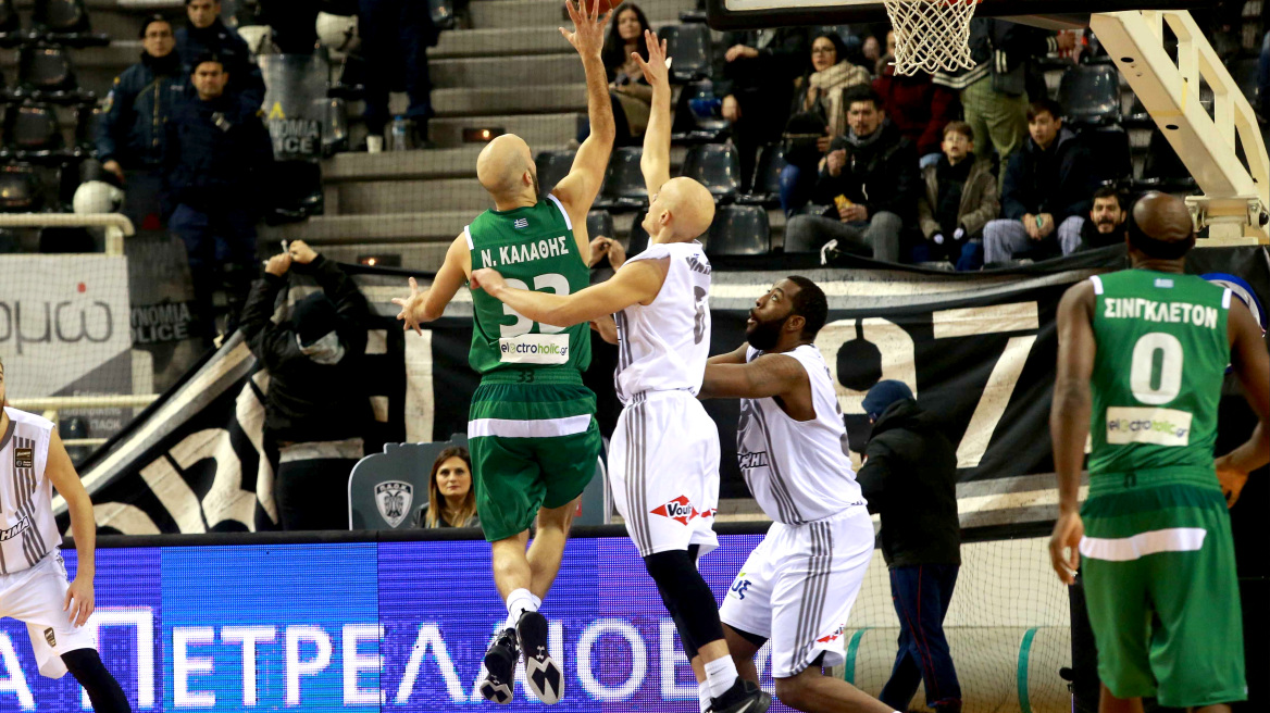 ΠΑΟΚ-Παναθηναϊκός 68-72: Χαλάρωσε στο τέλος και το έκανε ντέρμπι