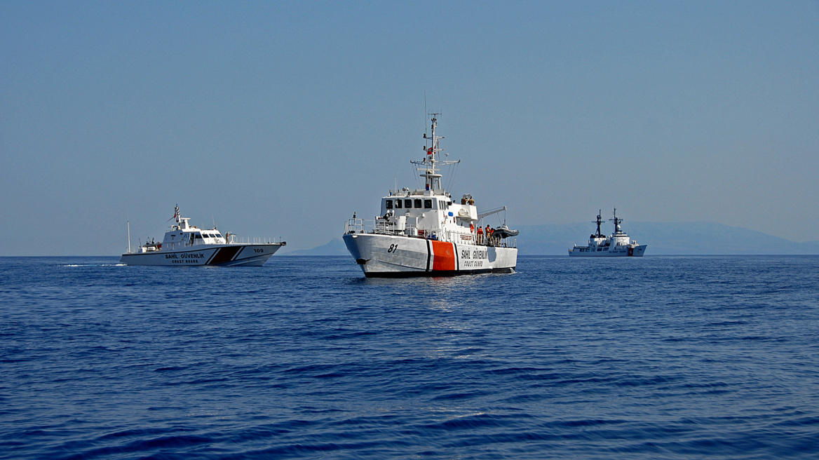 Τουρκικές ακταιωροί στη νήσο Παναγιά για σχεδόν 12 ώρες